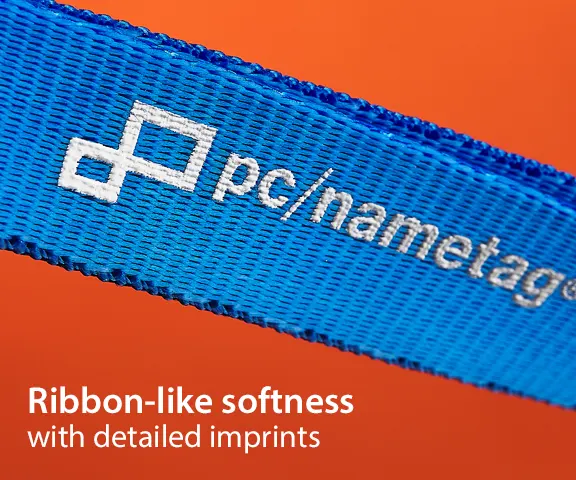 Soft texture lanyard with screen printed logo
