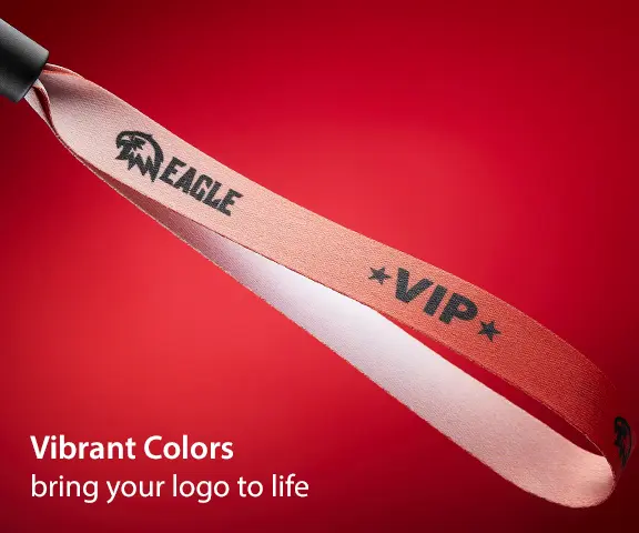 Custom dye-sublimated wristband with vibrant colors
