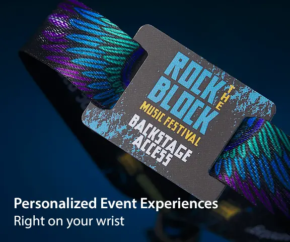 Personalized event experience wristband with RFID attachment