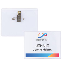 budget friendly and cheap name tag holders for events