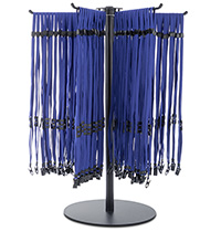 stands to organize event lanyards