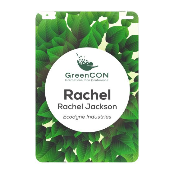 biodegradable event badges and passes