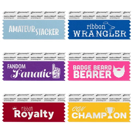 Fun convention badge ribbons