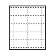 3-1/2" x 2" White Business Card Stock Paper Name Tag Insert, Blank, Pack of 500 Inserts
