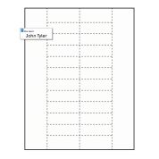 2-1/2" x 7/8" Small Polar™ Badge Paper Name Tag Insert, Imprinted, Pack of 50 Inserts

