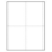 3-5/8" x 5-1/2" Vertical Paper Name Tag Insert, Blank, Pack of 500 Inserts