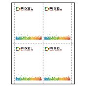 3-5/8" x 5-1/2" Vertical Paper Name Tag Insert, Imprinted, Pack of 50 Inserts