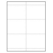 4-1/4" x 3" Quick Trim Paper Name Tag Insert, Blank, Pack of 500 Inserts