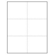 4 x More Classic Paper Name Tag Insert, Blank, Pack of 500 Inserts
