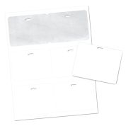 4" x 3" TEMP Badge Paper Name Tag, Blank, Small Quantity Pack