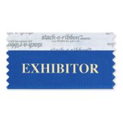 3" x 1-5/8" EXHIBITOR stack-a-ribbon ®, Blue