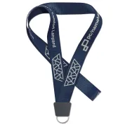 CLPPC_01 blue logo lanyard with keyring attachment