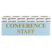 SCOSTCOGO_01 blue conference staff badge ribbon