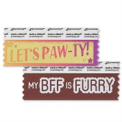 pet lover badge ribbons that are stackable
