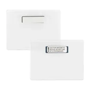 4" x 3" Name Tag Holder with Magnet on back