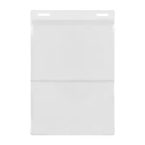 Two pocket badge holder can hold both a 4.25"x6" event agenda and 4"x3" Name Tag
