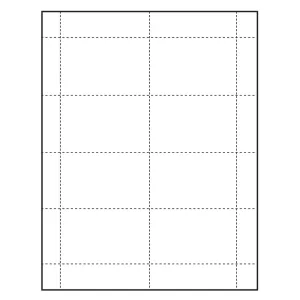 3-1/2" x 2-1/4" blank Paper ID badge Inserts