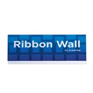 6inch x 16inch clear sign holder for badge ribbon rack