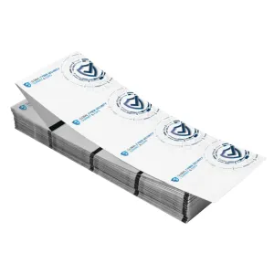 Each 4”x3” full-color name badge contains a Monza R6 RFID chip. Single-sided 4"x3" RFID name tags can fit in badge holders 