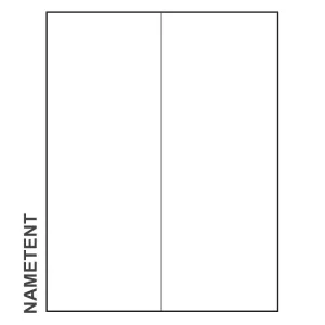 11inch x 4.25inch blank Paper Name Tents