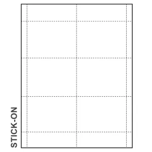 Print these 4"x3" self sticking name tags with a Laser printer, peel, and stick