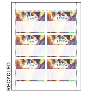 4" x 3" Recycled Paper Name Tag Inserts compatible with laser and inkjet printers