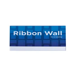 4inch x 8inch clear sign holder for badge ribbon rack