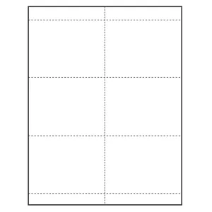 4-1/4" x 3" oversized blank Paper Name Tag Inserts