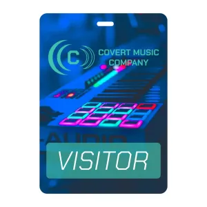 4.25 inch x 6 inch visitor badge