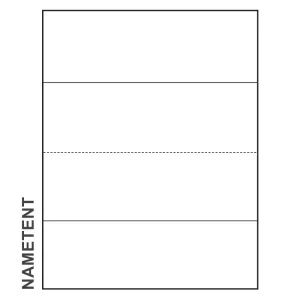 8.5inch x 2.75inch blank Paper Name Tents for at home printing