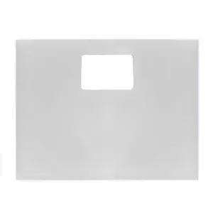 blank gray registration envelope with Printer-friendly Digiclear® material 
