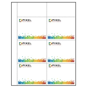 4" x 3" easy tear Paper Name Tag Inserts compatible with laser and inkjet printers