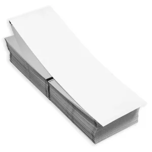 Direct thermal printers use blank printable name tag stock to print double sided 4" x 3" name badges for events