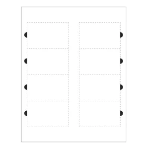 Print the number of inserts you want with your inkjet printer and use the rest later for new staff members