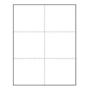 4-1/4" x 3-2/3" blank Paper Name Tag Inserts for at home printing