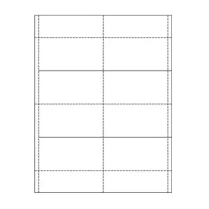 4inch x 2-1/16inch blank Paper Name Tents