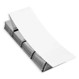 Each 4”x3” blank name badge contains a Monza R6 RFID chip. Single-sided 4"x3" RFID name tags can fit in badge holders 