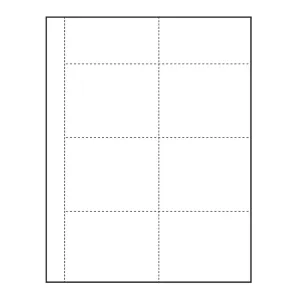 4" x 3" blank Paper Name Tag Inserts with perforations