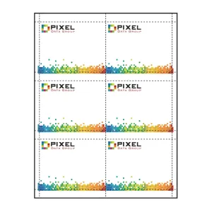 4" x 3" full bleed printing Paper Name Tag Inserts compatible with laser and inkjet printers