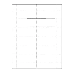  2-15/16" x 1-9/16" blank Paper Name Tag Insert for at home printing
