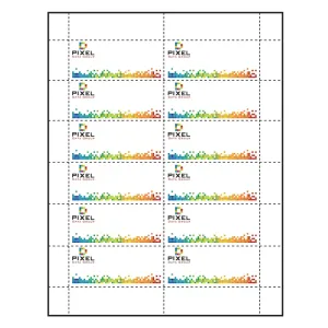 2-15/16 x 1-9/16  Paper Name Tag Insert pre-printed with your logo