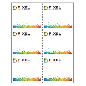 4-1/4" x 3-2/3" Paper Name Tag Inserts compatible with laser and inkjet printers
