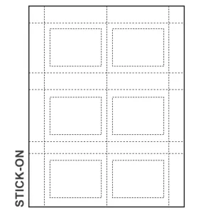 Print these 3.75"x2.75" self sticking name tags with an Inkjet or Laser printer, peel, and stick