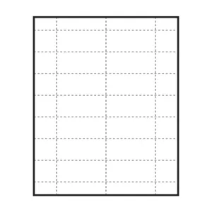 2-15/16" x 1-5/16" blank paper inserts to fit inside Polar™ Badges