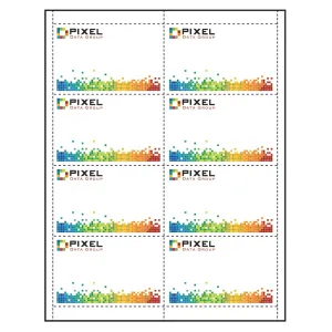 4" x 2-1/2" Paper Name Tag Inserts compatible with laser and inkjet printers