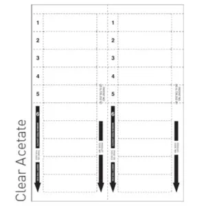 Print the number of inserts you want with your inkjet printer and use the rest later for new staff members