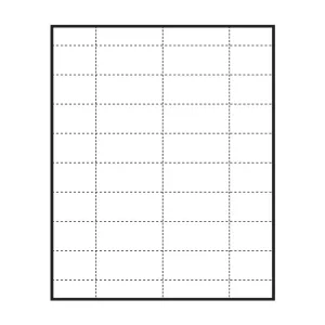 2-9/16" x 1-3/16" blank paper inserts for Polar™ Badges