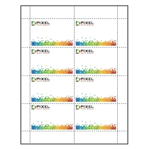3-1/2" x 2-1/4" Paper Name Tag Inserts compatible with laser and inkjet printers