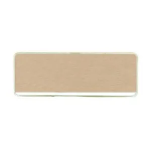 Reusable 3" x 1" gold metal employee name tag