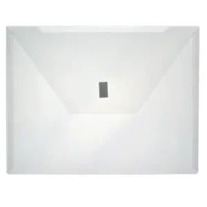 Clear meeting envelope with velcro fastener